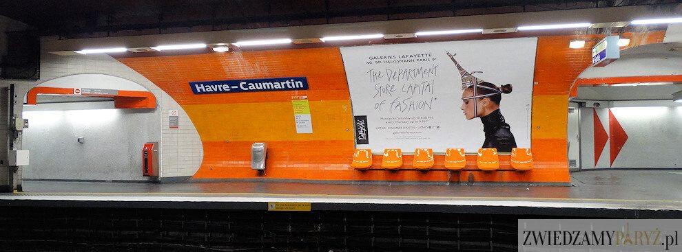 Metro w Paryżu - stacja Havre Caumartin